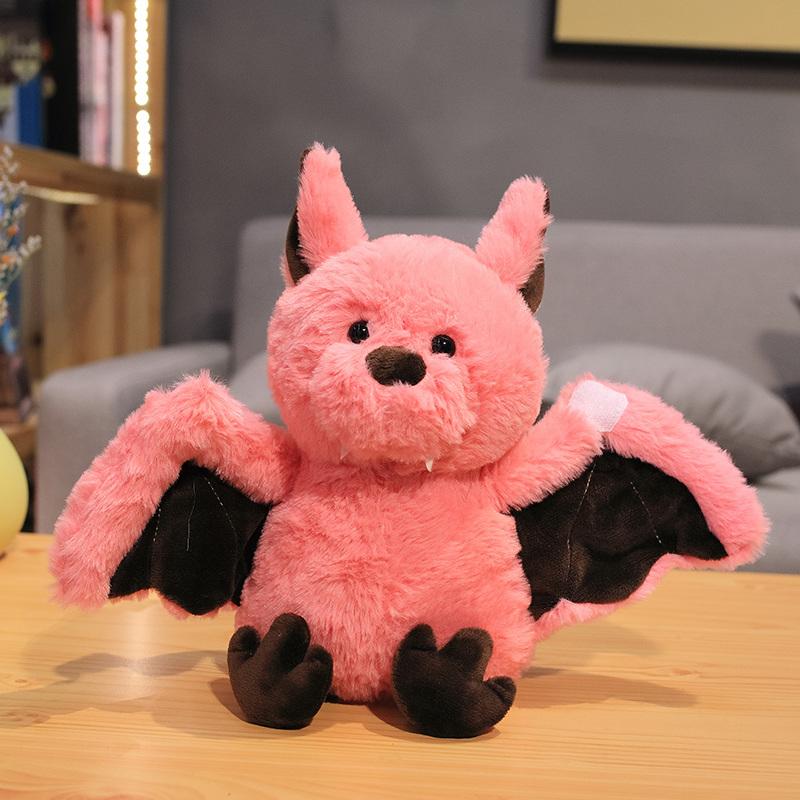 24CM Cartoon Bat Plush Toy Dark Elf Cute Sleep Storytelling Stuffed Doll Gift for Children