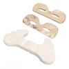 100pcs Soft Thin Flower Pattern Eye Mask Paper 100pcs Butterfly Shaped Cheek Mask Paper Sheet for Moisturizing