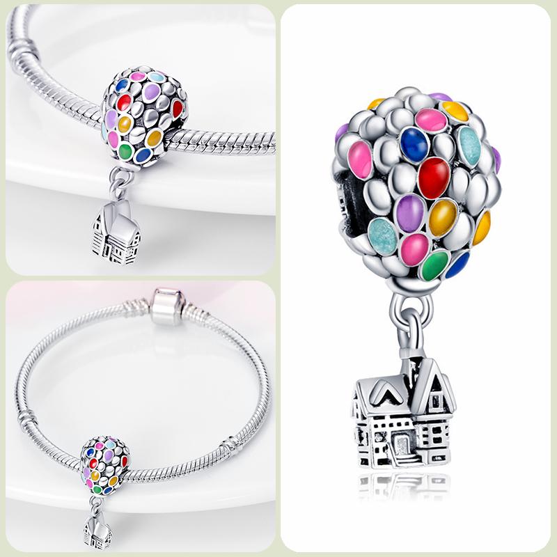 Modne koraliki zawieszki S925 ze srebra próby 925 w stylu klasycznym i romantycznym z motywem żółwia lotosu, odpowiednie do oryginalnej bransoletki DIY na prezent