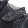 BALENCIAGA French Lamb Leather Double riders jacket 36 black Women Used