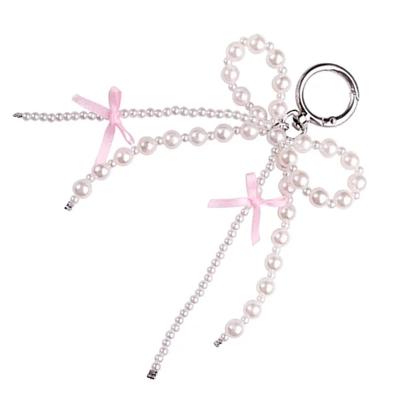 Láska Sladký Ručně vyráběný Perlový Látkový Mašličkový Přívěsek na Klíče