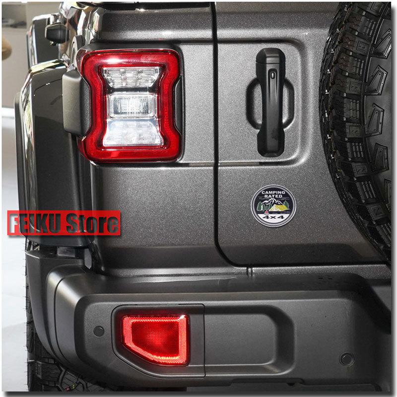 Off-road 4X4 Logo Aluminum Metal Car Badge Stickers Personality Pattern SUV Four-Wheel Drive Emblem Body Decals Accessories