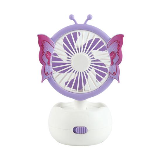 

Портативный мини-вентилятор с мощным двигателем, сильный поток воздуха, низкий уровень шума, портативный USB-зарядный настольный бесшумный вентилятор охлаждения светло-фиолетовый