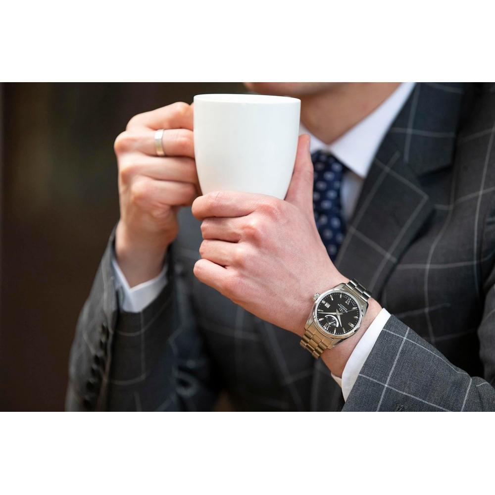 Orient Star Men S Automatic Watch Contemporary Date Black Rk Au0004b