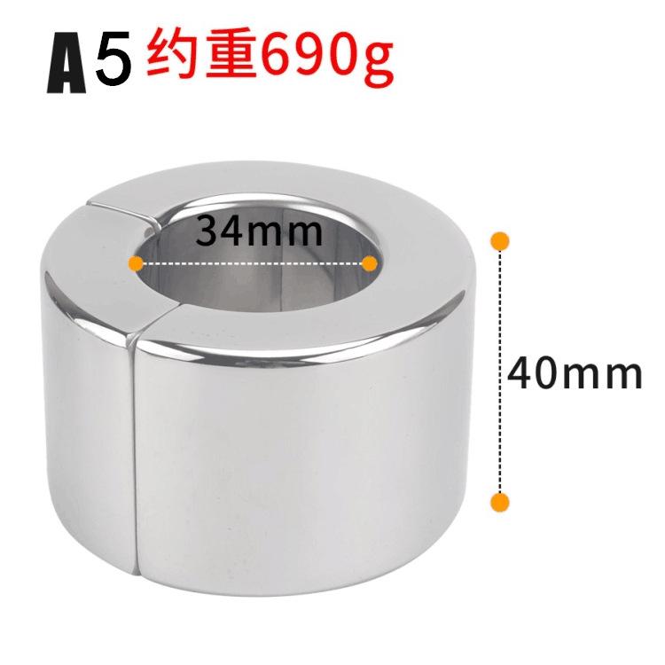Ss001 Metal Stainless Steel Scrotum Bondage Device Magnet Penis Penis Delay Pendant Ring Adult Sex Product