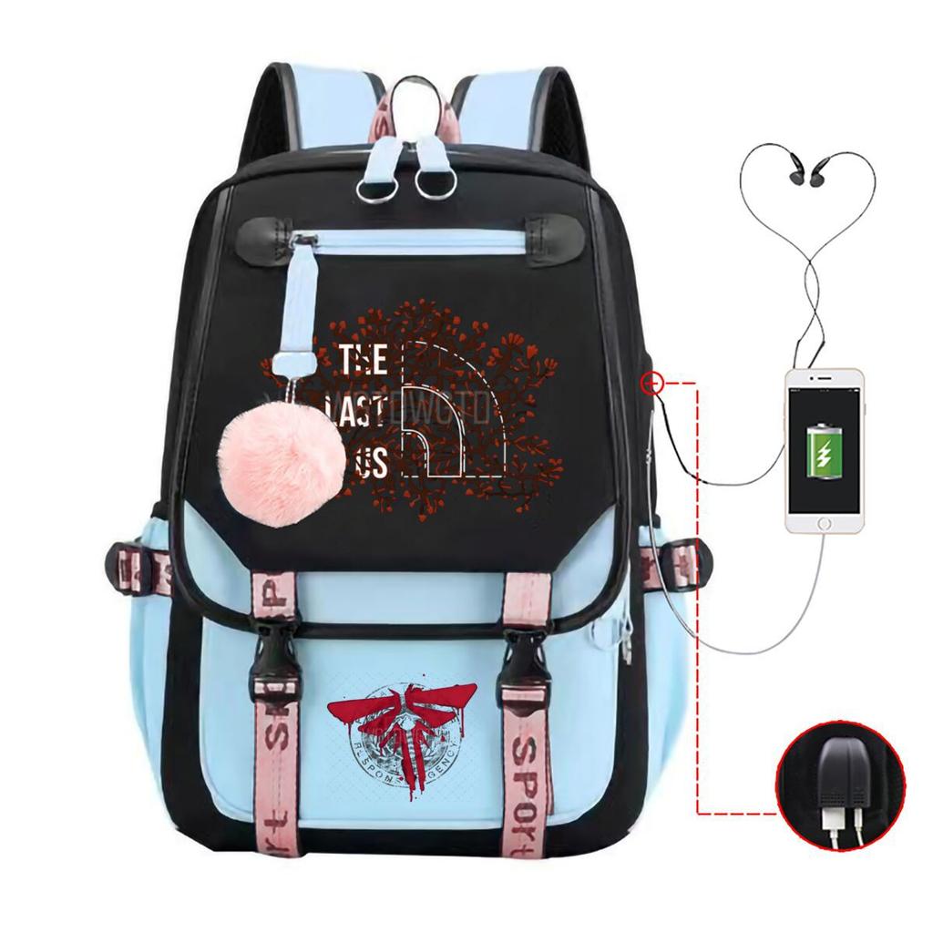 The Last of Us Printed Youth Leisure Travel Backpack Multifunctional Student School Bag