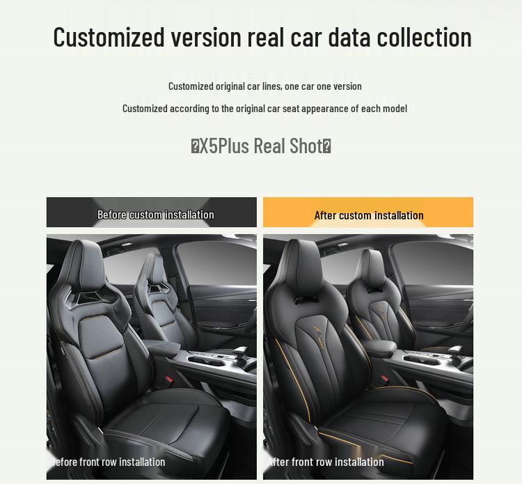 Changan X5 PLUS Leather Car Seat Cushion Cover for Five-Seater