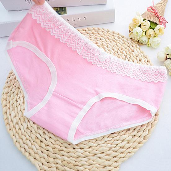 Women's Girls' Bowknot Lace Cotton Panties Briefs Underpants Intimates