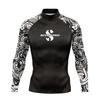 Mens Long Sleeve UV Protection Rash Guard Surfing Diving Swimming Fishing Outdoor Water Sports