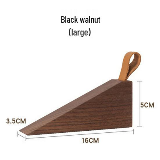 Nordic Solid Wood Door Stopper | Heightened Anti-Collision Plug for Bedroom | Movable Top Anti-Closing Bumper