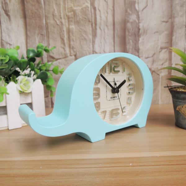 

Конфетно-цветные часы, Изысканные будильники в виде слонов, Настольные часы для спальни