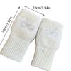 1Pair Warm Half Finger Gloves Can Write Students' Winter Touchscreen Gloves