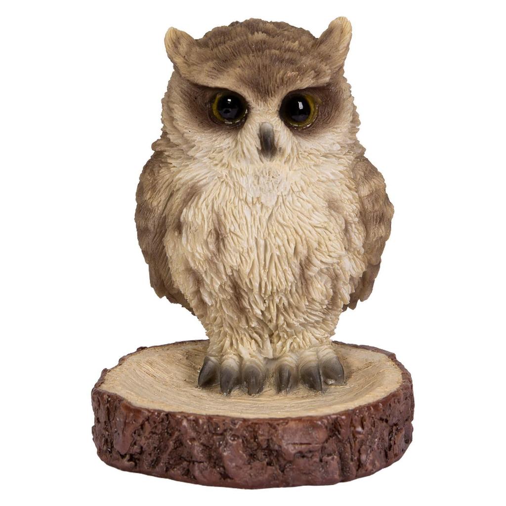 Ubia Owl Clip Holder, 7.5 x 6 x 8.5 cm, Doll Figurine, Animal Ornament, Garden Decor, Realistic, Cute Bird, H22230