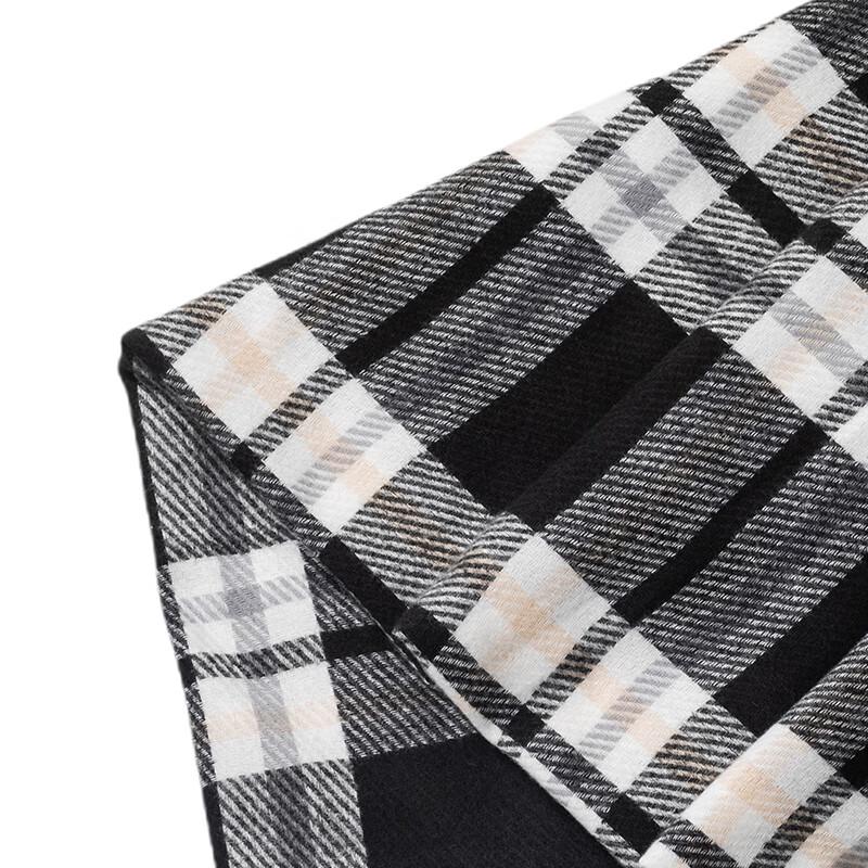 Unisex Warm Imitation Cashmere Plaid Scarf