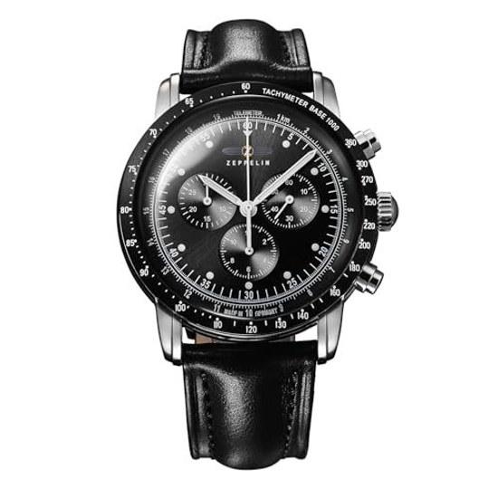 ZEPPELIN 100th Anniversary Series Watch Quartz Daily Life Water Resistant Mineral Glass Silver Dial 8892-2 Mens Authentic Product