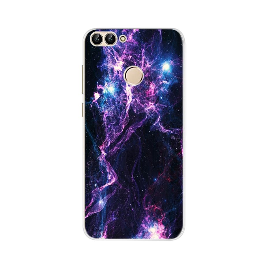 For Huawei P Smart Case TPU Soft Silicon Lavender Flower Back Cover Phone Case For Huawei P Smart 2018 FIG-LX1 PSmart Case 5.65"