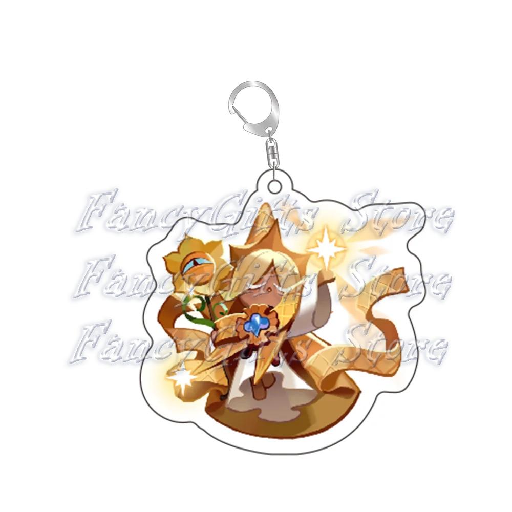 

Lovely Cartoon Game Cookie Chibis Keychains for Accessories Bag Shadow Milk Pure Vanilla Keyrings Jewelry Fans Gamer Girls Gifts