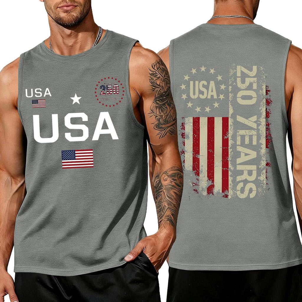 Herren Hemden 4. Juli USA Muskel Tanktops Patriotische Tanktops