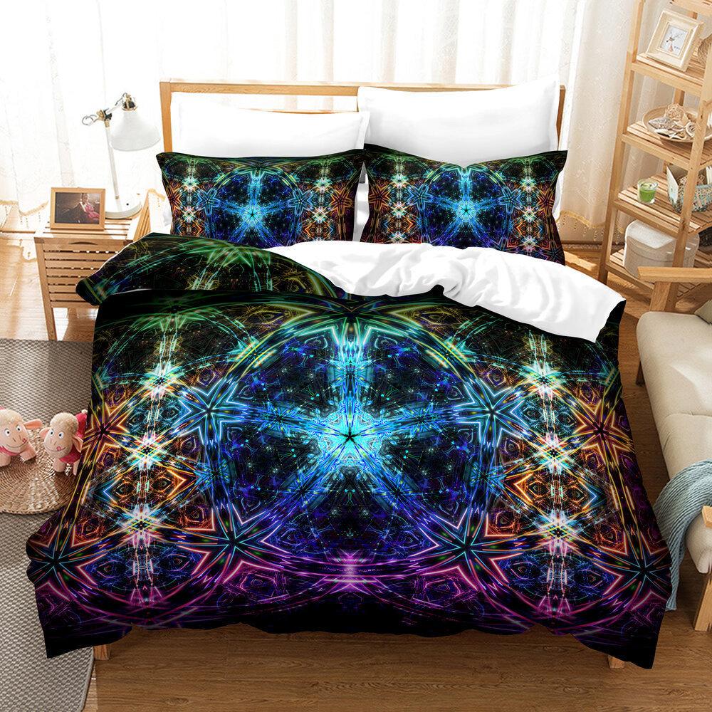 3D Digital Printing Quilt Set Three-Piece Cartoon Animation Game