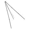 Cooking Tripod Foldable Campfire Tripod with Chain and Carrying Bag Aluminum Alloy for Outdoor Cooking Black
