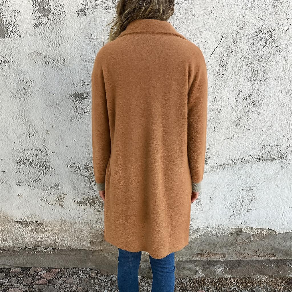 Coats For Women Single Breasted Trench Coat Fashion A-Line Fall Winter Jackets