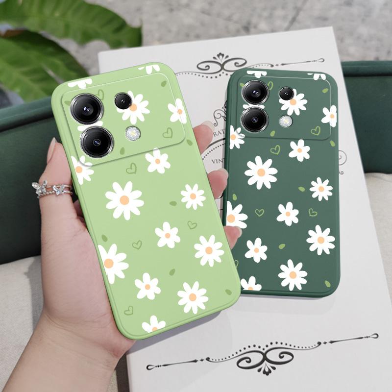 Tender Daisy Phone Case For Xiaomi Poco F8 F7 X7 X6 F6 M6 M5 M5S F5 X5 F4 X4 M4 F3 M3 X3 Pro 4G 5G GT Silicone Cover