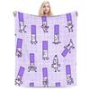 BFDI Throw Blanket Soft Novelty Blanket For Home Decor Travel Flannel Bedspread Bed Cover