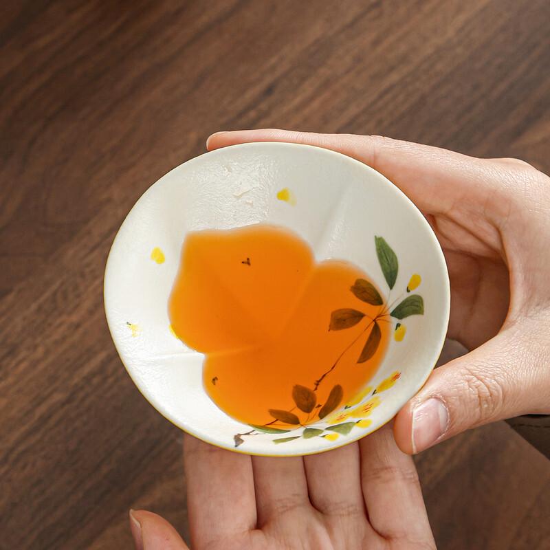 Xiangye Hand-Painted Osmanthus Ceramic Master Teacup