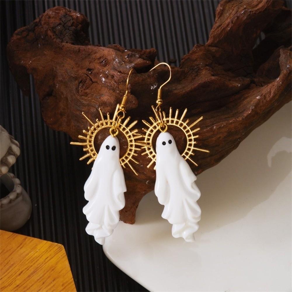 Zinc Zinc Alloy Halloween Drop Earrings Hip Hop Imitation Human Bone Earrings Skeleton Earrings  Couple