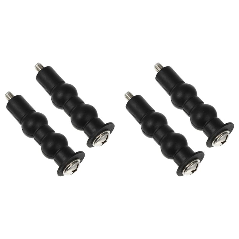 

ABJI-4-Pack Toilet Screws Toilet Fixing Bolts Toilet Seat Bolt Caps Suitable For Toilet Top Mount Toilet Seat Bolts Black чёрный