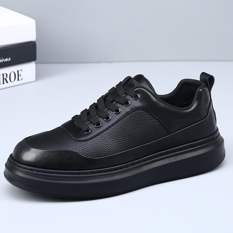 Autumn New Light Luxury Men's Shoes Breathable Fashion Comfortable Platform Versatile Trend Sports Casual Board Shoes Men