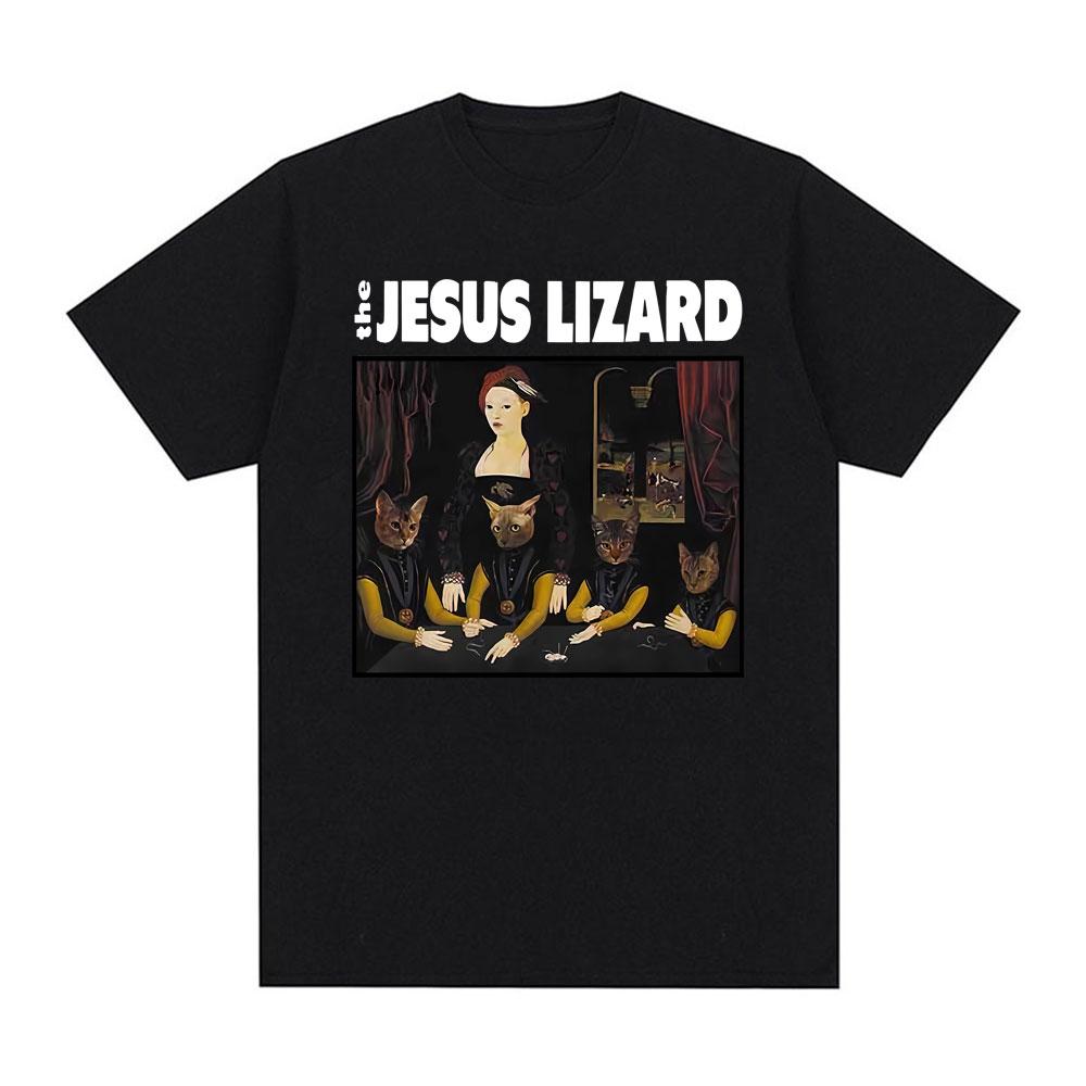 

The Jesus Lizard Limited Edition Graphic T Shirts Men Women Fashion Gothic Summer Short Sleeve T Shirt Cotton Oversized T-shi... S разноцветный