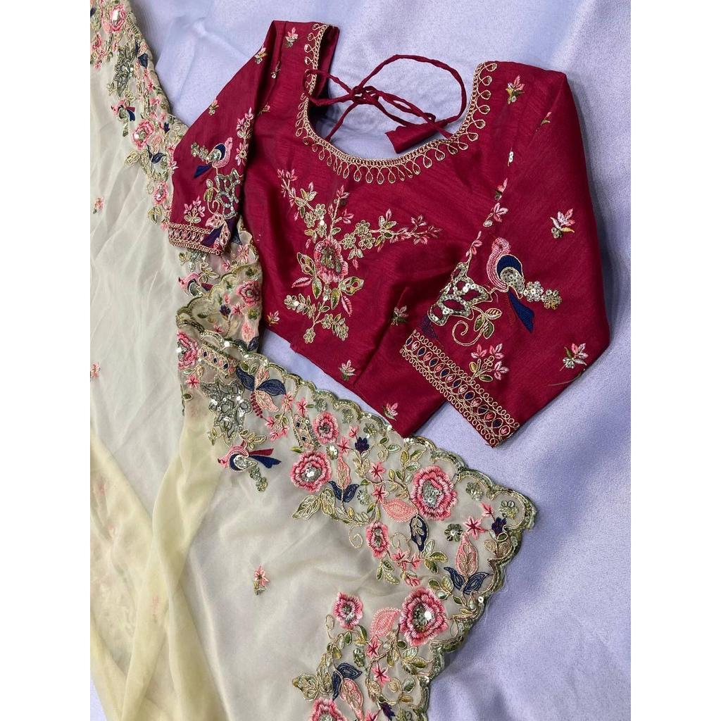 Collezione di Sarees in Georgette per Feste di Designer