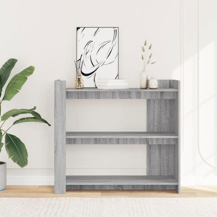 VidaXL Table console sonoma gris 100x35x90 cm bois d'ingénierie, bout de canapé, table console de couloir, table console de 848477