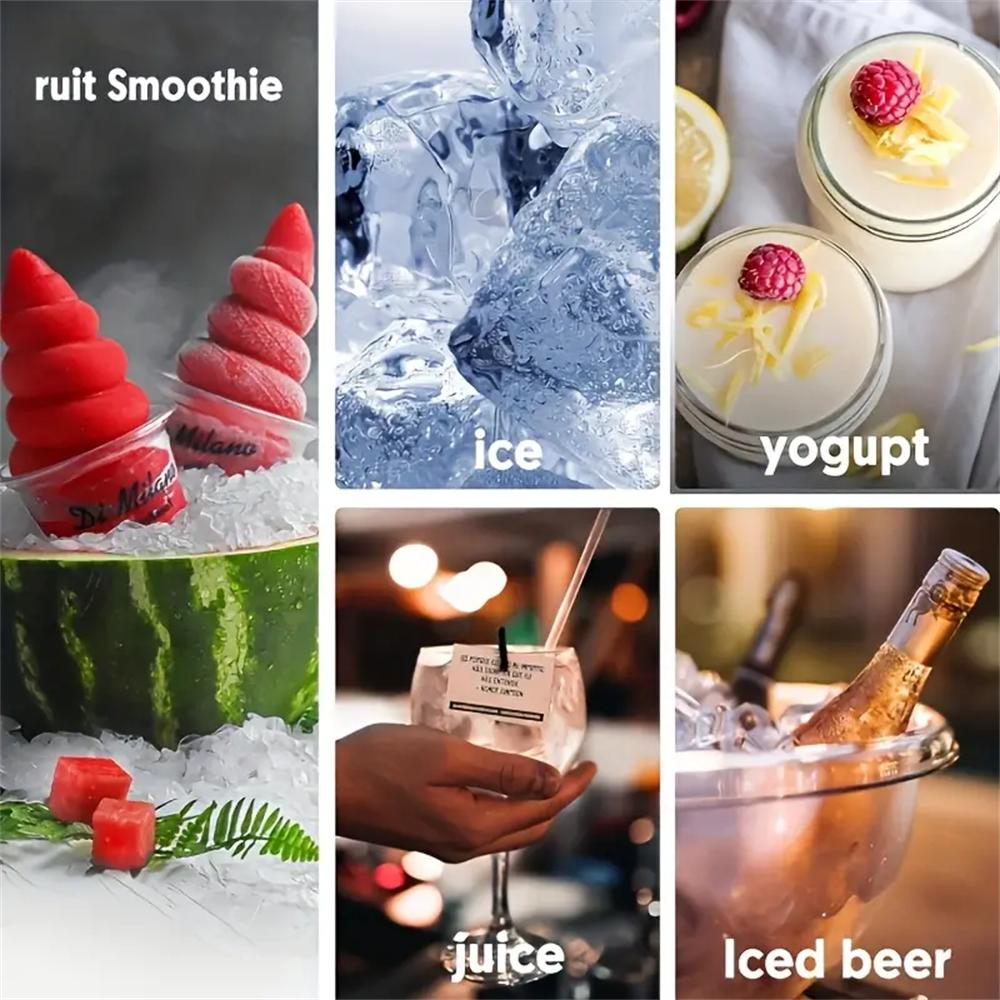 Silicone Ice Cube Trays,Large Size Silicone Ice Cube Molds with Leak Proof Removable Lid Square Ice Cube Tray And BPA Free