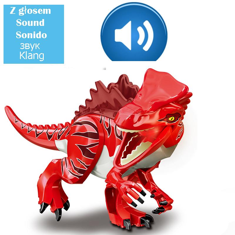Big Dimension Assembled Construction Blocks Plaything Dinosaur World Triceratops Tyrannosaurus Children Animal Miniature Bricks Playthings for Boys