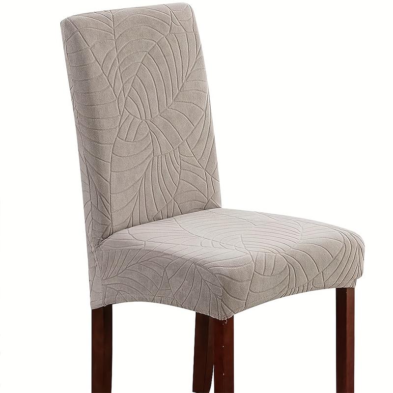 Waterproof Chair Cover Stretch Dining Kitchen Wedding Jacquard Spandex Hotel Banquet Elastic Anti-Dirty Removable Chair Slipcove