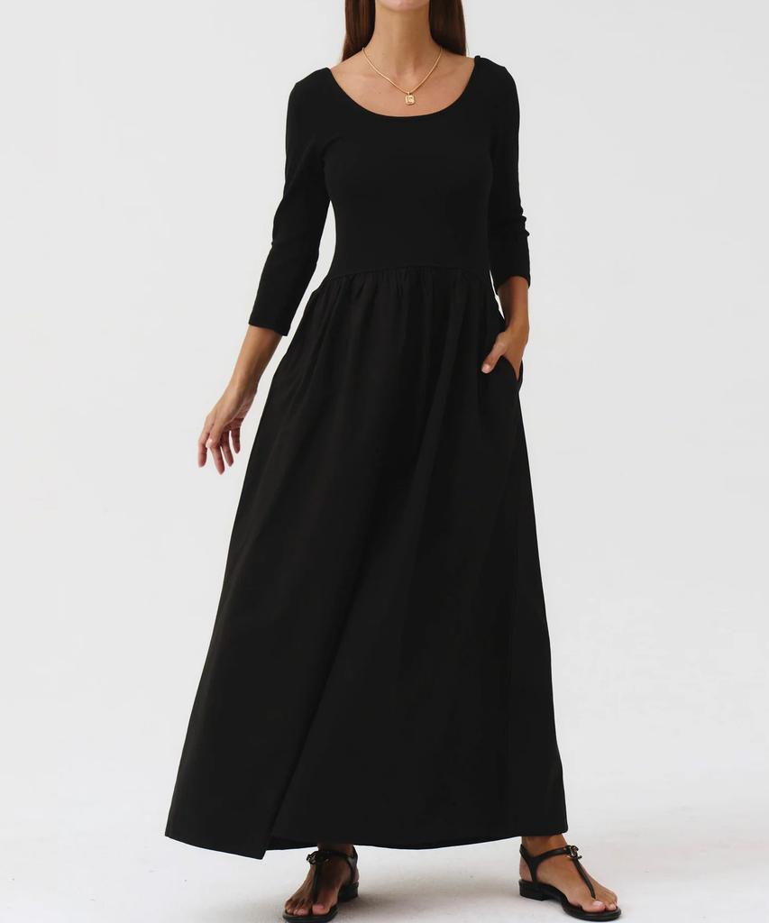 Nattingpicheubeos Essential Contrast Long Sleeve Dress