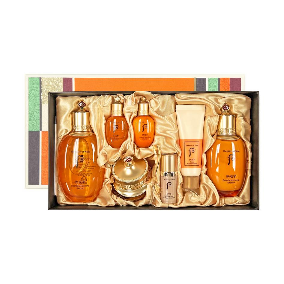 The History of Whoo Gongjinhyang Essencial Whoo Care Special 3pcs 7 items / Anti-Aging, Moisturizing, Korean Cosmetics, Kbeauty