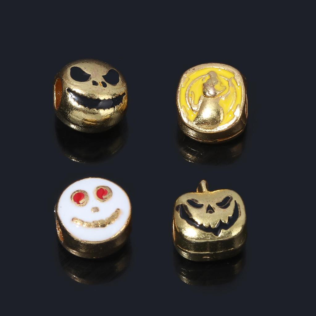 Golden Nightmare Before Christmas Jack & Sally Pumpkin Prince Halloween Bracelet