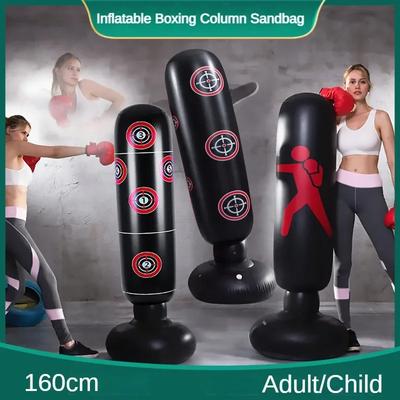 Fitness Boxování Nafukovací Pytel s Pískem PVC160cm Dospělý/dítě Tumbler Bojový Sloup Pytel s Pískem Box Muay Thai Trénink Boxovací Pytel