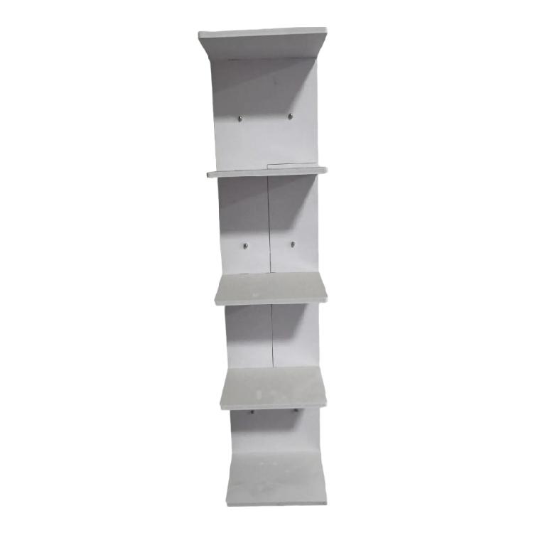 Set di mensole da parete moderne in PVC a 5 livelli, soluzione di stoccaggio flessibile per qualsiasi stile di stanza