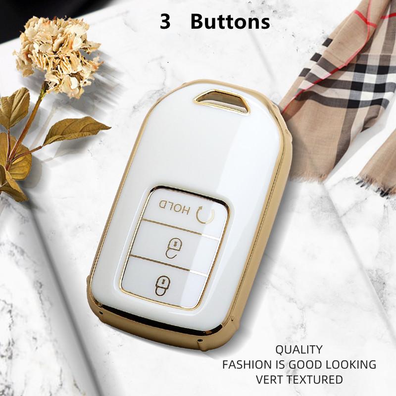 Luxurious Remote Key Case Cover For Honda CRV Fit Civic Accord HRV City Odyssey XRV Pilot Jazz Jade Vezel Crider Car