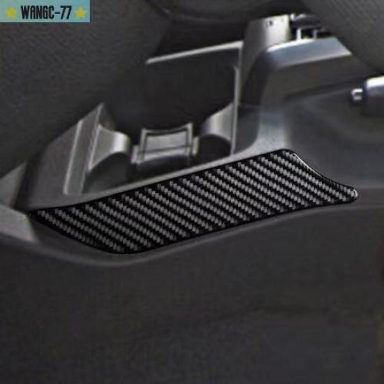 2PCS Carbon Fiber Gear Shift Both Side Cover Trim Fits For Toyota Tacoma 2016-22