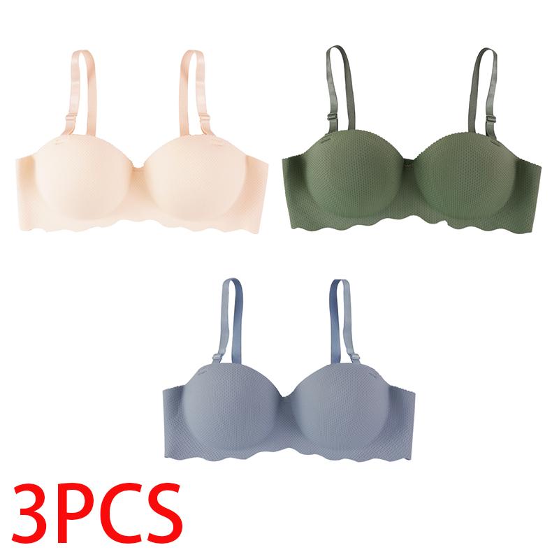 Women Breathable Bra Summer Seamless Brassiere Female Lingerie Sexy Solid Color Push Up Bra Underwear Bralette