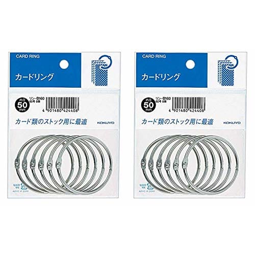 

KOKUYO Card Ring Pack Размер 60 Внутренний диаметр 50 мм 6 шт Rin-B160 Набор из 2 шт