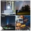 Telescopic Zoom Tactical Flashlights Rechargeable LED Torch 4 Lighting Modes Long-Range Waterproof Camping Fishing Flashlight