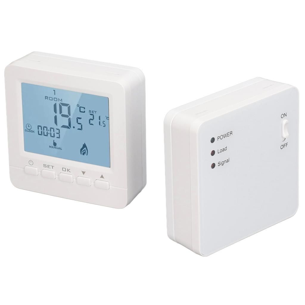 Programmable Thermostat RF Wireless Smart Flame Retardant Electric Heating Temperature Controller AC230V