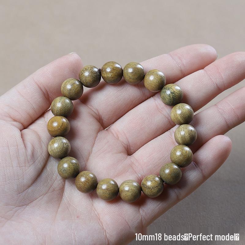 Argentina Green Sandalwood Men's and Women's Bracelet - 108 Beads, Prayer Beads of Yu Sandalwood & Rosewood.