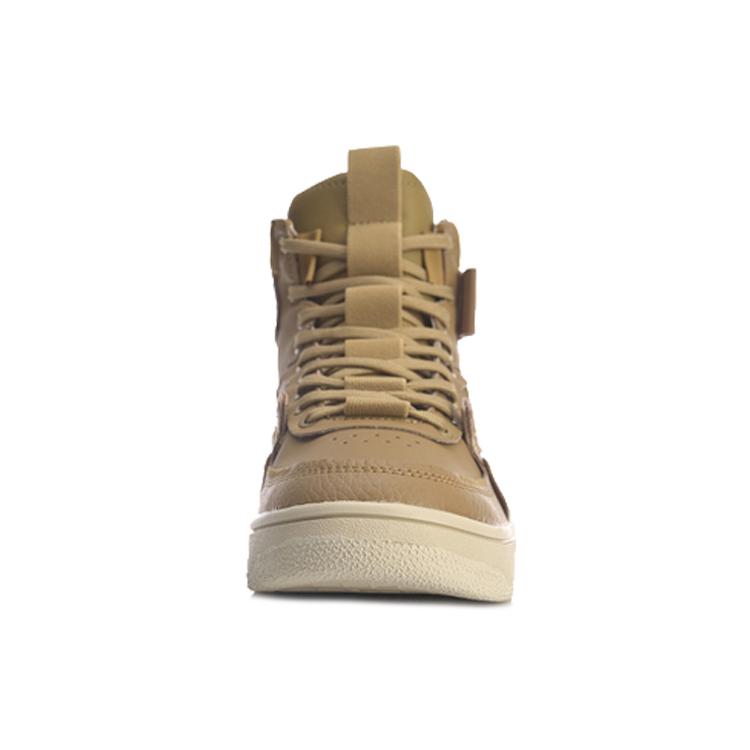New LiNing Anti Slip Wear Resistant High Top Skateboard Shoes Women's Red Gold AGCP366-3